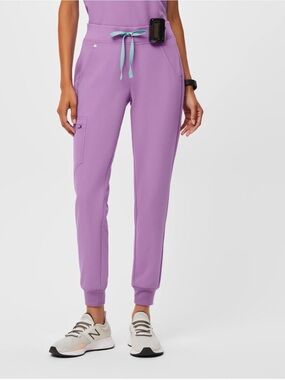 Lilac Drawstring Jogger Pants for Women